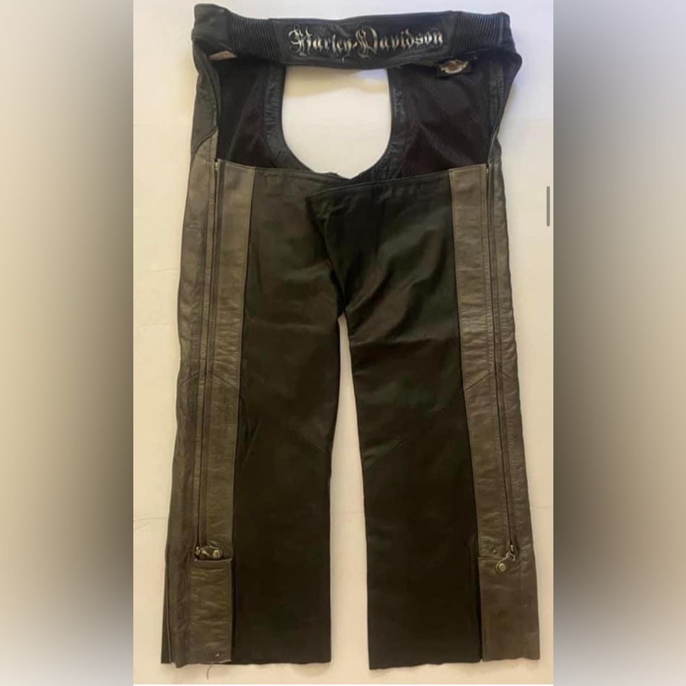 Harley Davidson Ladies Large TWO TONE Chaps - Picture 2 of 8